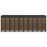 Contenitore per Rifiuti per 3 Bidoni Antracite 3394776