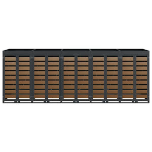 Contenitore per Rifiuti per 3 Bidoni Antracite 3394776