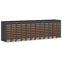 Contenitore per Rifiuti per 3 Bidoni Antracite 3394777