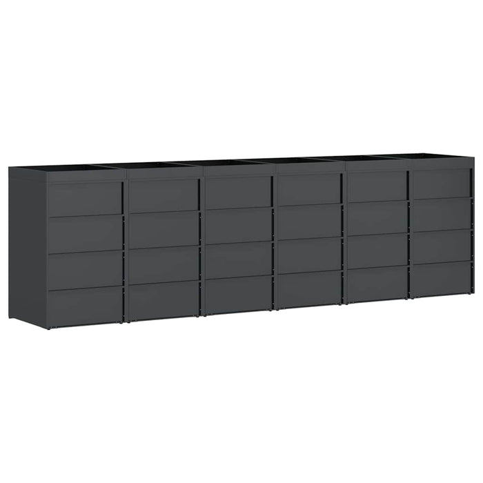 Contenitore per Rifiuti per 3 Bidoni Antracite 3394777