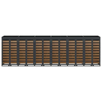 Contenitore per Rifiuti per 3 Bidoni Antracite 3394777