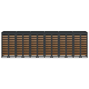 Contenitore per Rifiuti per 3 Bidoni Antracite 3394777