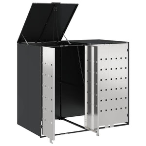 Contenitore per Rifiuti per 3 Bidoni Antracite 3394778