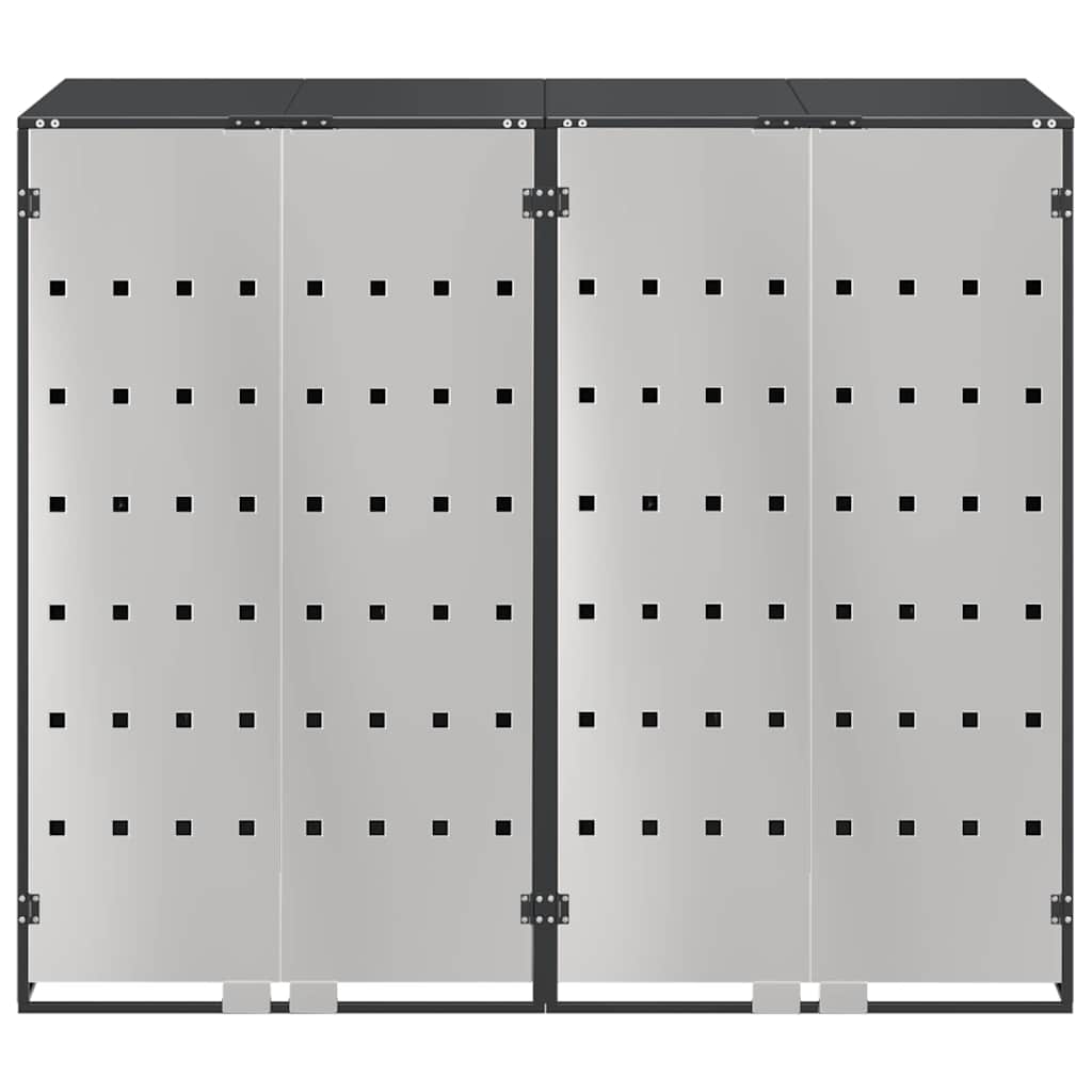 Contenitore per Rifiuti per 3 Bidoni Antracite 3394778