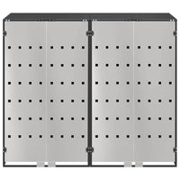 Contenitore per Rifiuti per 3 Bidoni Antracite 3394778