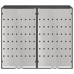 Contenitore per Rifiuti per 3 Bidoni Antracite 3394778