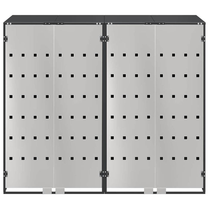 Contenitore per Rifiuti per 3 Bidoni Antracite 3394778