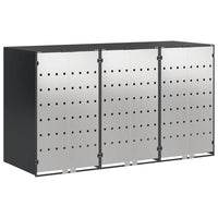 Contenitore per Rifiuti per 3 Bidoni Antracite 3394779