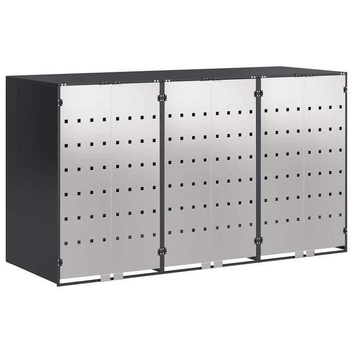 Contenitore per Rifiuti per 3 Bidoni Antracite 3394779