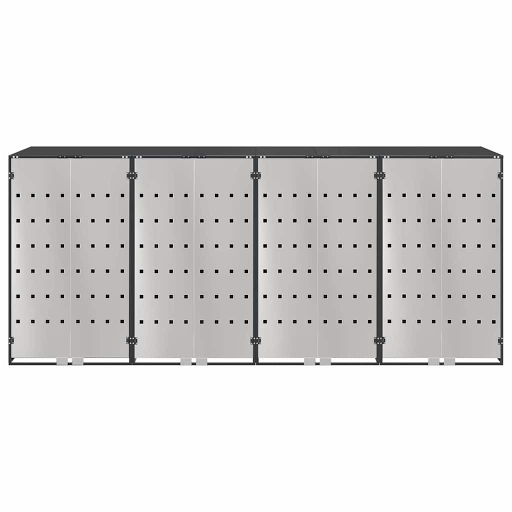 Contenitore per Rifiuti per 3 Bidoni Antracite 3394780