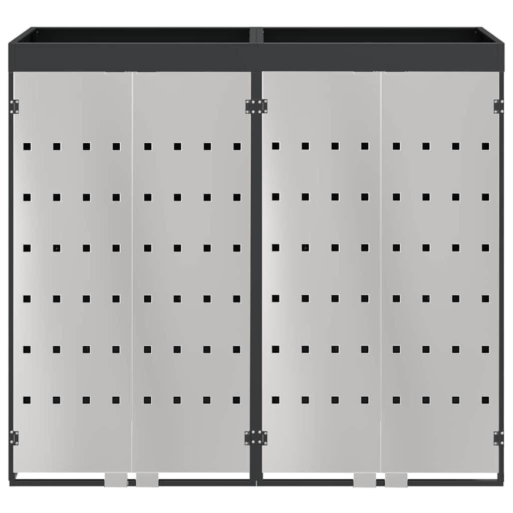 Contenitore per Rifiuti per 3 Bidoni Antracite 3394783