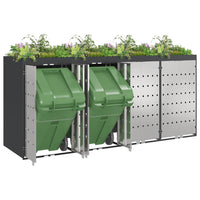 Contenitore per Rifiuti per 3 Bidoni Antracite 3394785