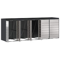 Contenitore per Rifiuti per 3 Bidoni Antracite 3394786