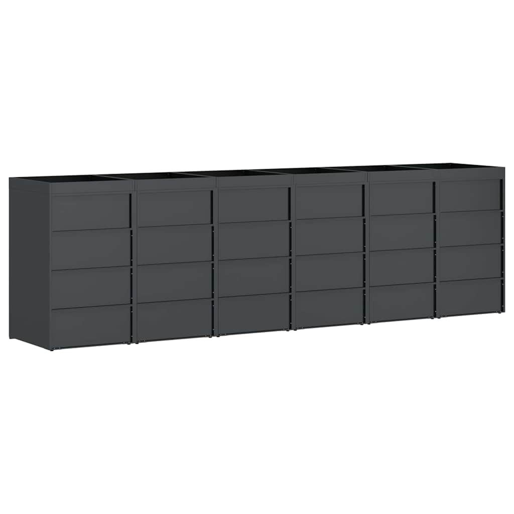 Contenitore per Rifiuti per 3 Bidoni Antracite 3394787