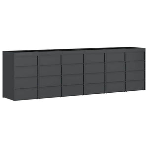 Contenitore per Rifiuti per 3 Bidoni Antracite 3394787