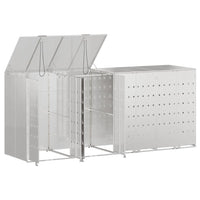 Contenitore per Rifiuti per 3 Bidoni Argento 3394790