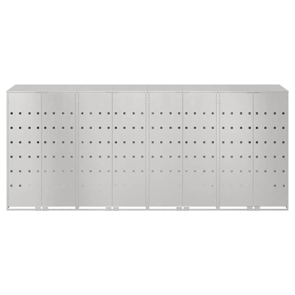 Contenitore per Rifiuti per 3 Bidoni Argento 3394790