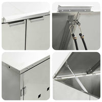 Contenitore per Rifiuti per 3 Bidoni Argento 3394791