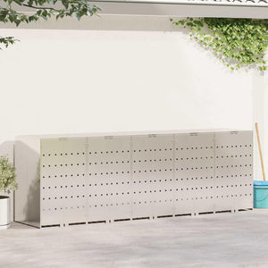 Contenitore per Rifiuti per 3 Bidoni Argento 3394791