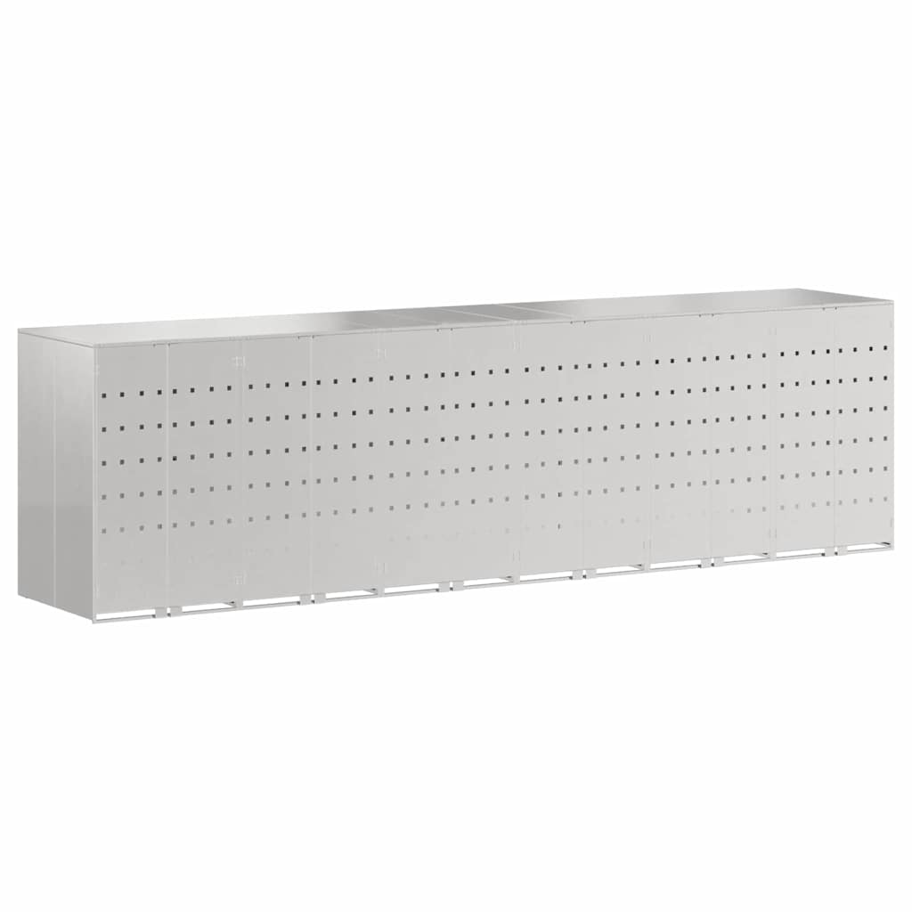 Contenitore per Rifiuti per 3 Bidoni Argento 3394792