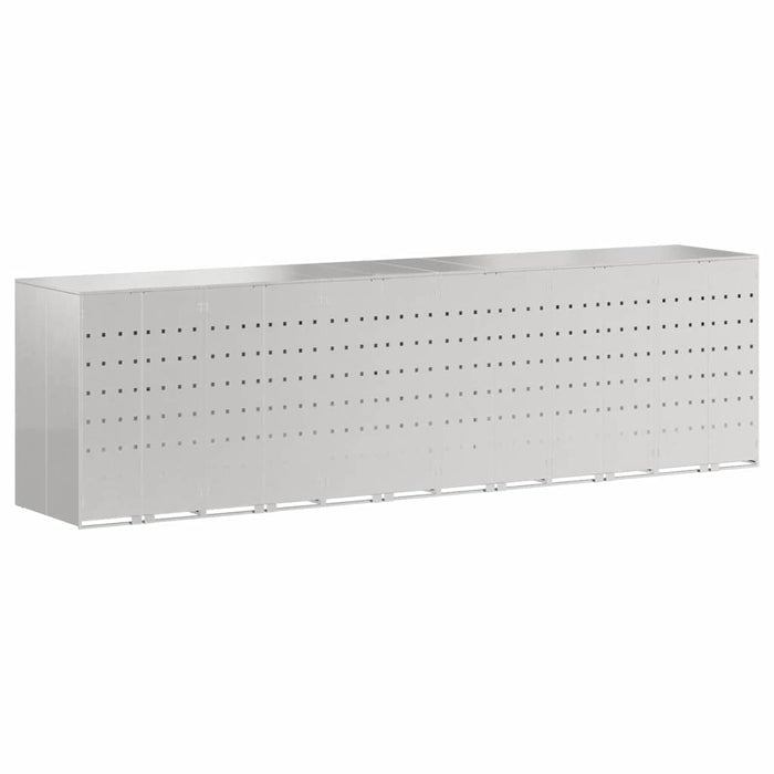 Contenitore per Rifiuti per 3 Bidoni Argento 3394792