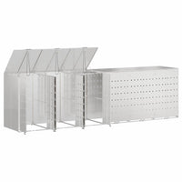 Contenitore per Rifiuti per 3 Bidoni Argento 3394792