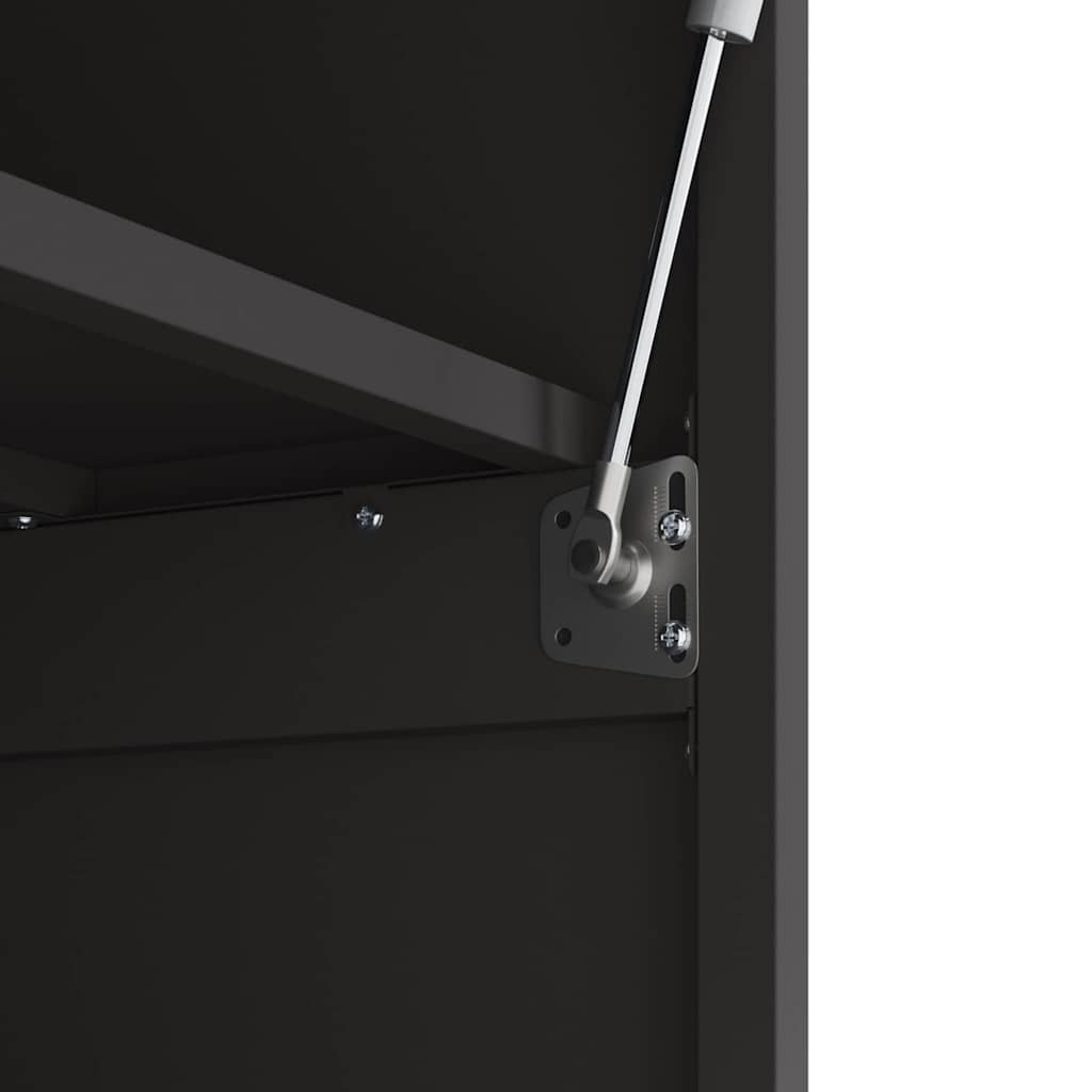 Armadio a muro per garage Nero 90 x 40 x 53 cm 883260