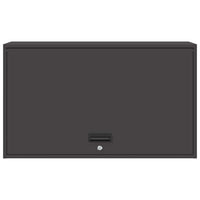 Armadio a muro per garage Nero 90 x 40 x 53 cm 883260