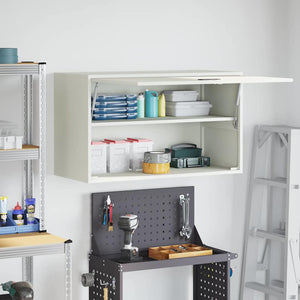 Armadio a muro per garage Bianco 90 x 40 x 53 cm 883261