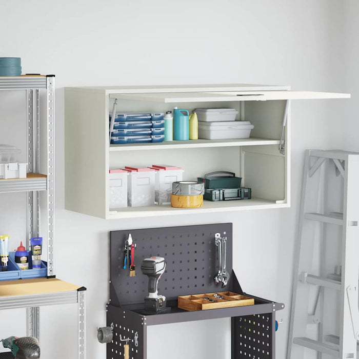 Armadio a muro per garage Bianco 90 x 40 x 53 cm 883261