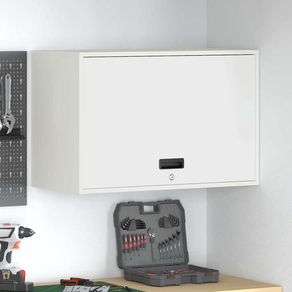 Armadio a muro per garage Bianco 80 x 40 x 53 cm 883265