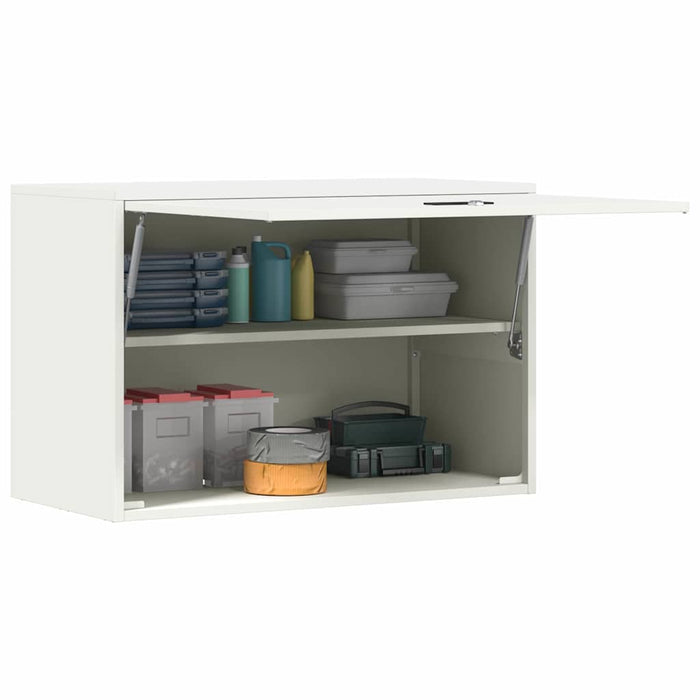 Armadio a muro per garage Bianco 80 x 40 x 53 cm 883265