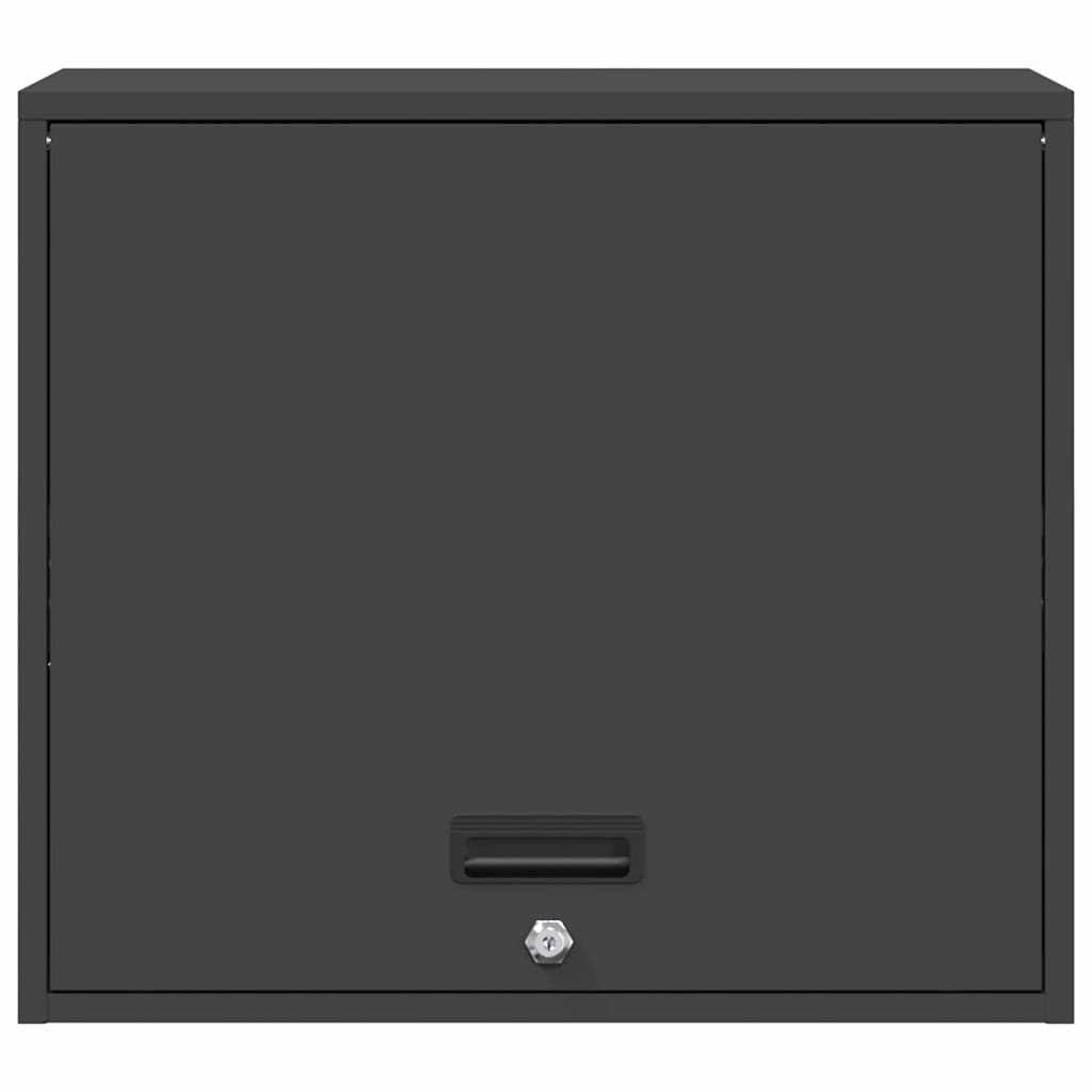 Armadio a muro per garage Nero 60 x 40 x 53 cm 883268