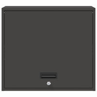 Armadio a muro per garage Nero 60 x 40 x 53 cm 883268