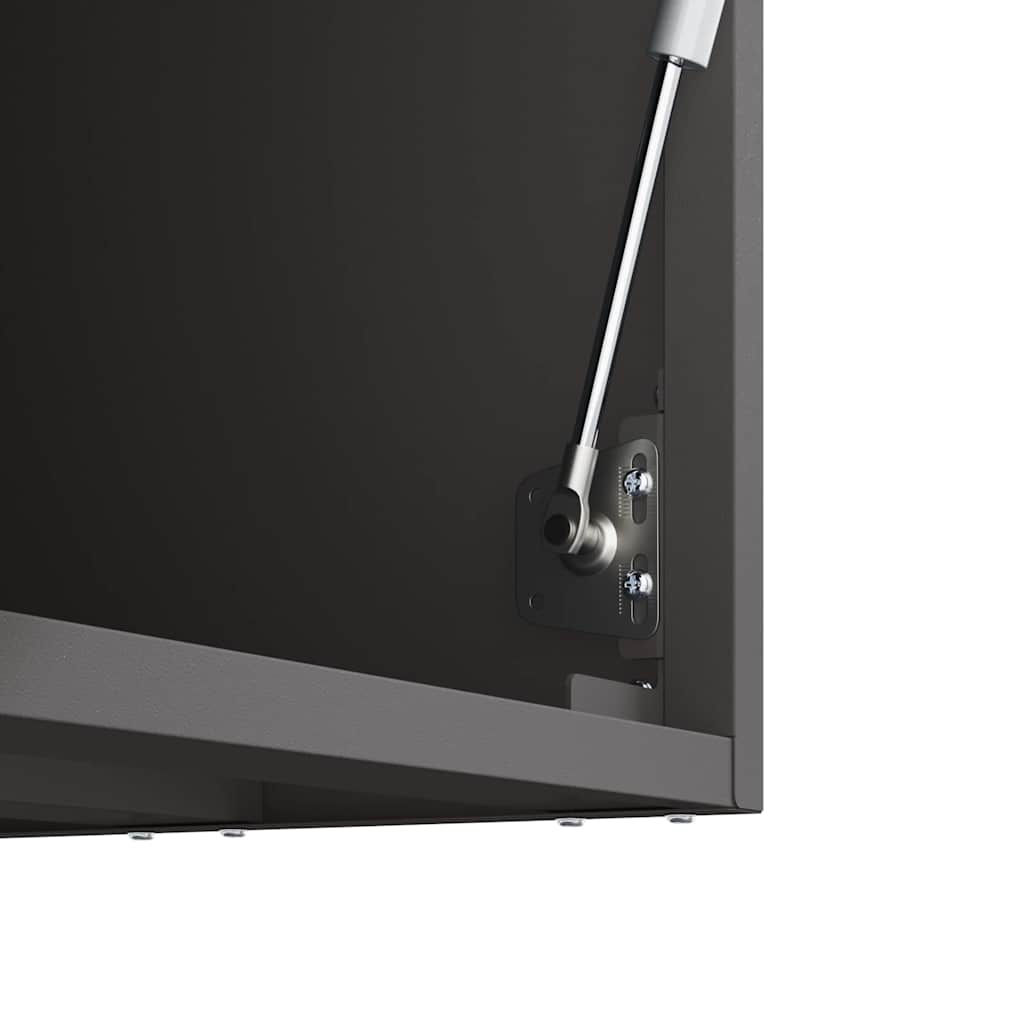 Armadio a muro per garage Nero 90 x 33 x 35 cm 883272