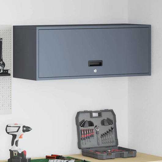 Armadio a muro per garage Antracite 90 x 33 x 35 cm 883274