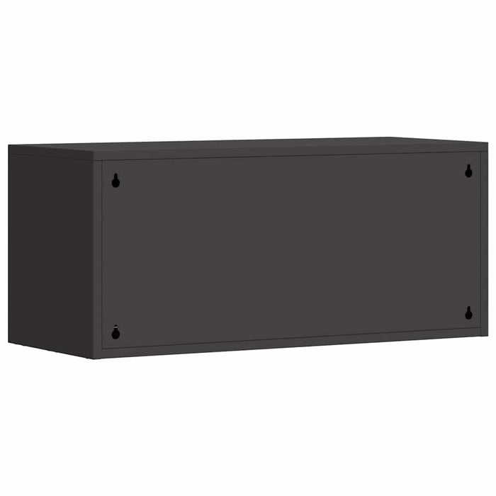 Armadio a muro per garage Nero 80 x 33 x 35 cm 883276