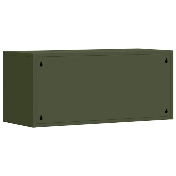 Armadio a muro per garage Oliver verde 80 x 33 x 35 cm 883279