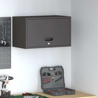 Armadio a muro per garage Nero 60 x 33 x 35 cm 883280