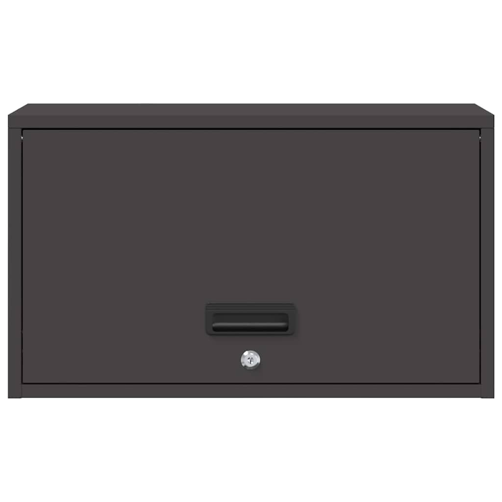 Armadio a muro per garage Nero 60 x 33 x 35 cm 883280