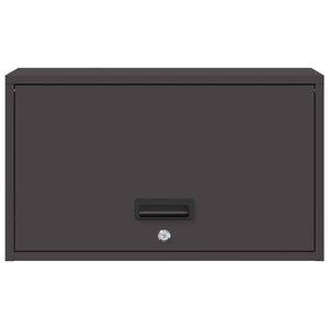 Armadio a muro per garage Nero 60 x 33 x 35 cm 883280