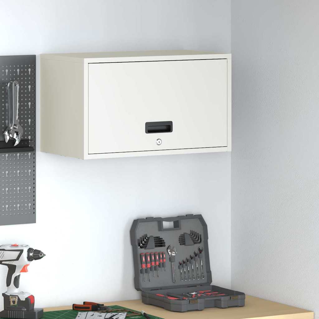 Armadio a muro per garage Bianco 60 x 33 x 35 cm 883281