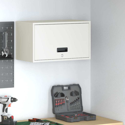 Armadio a muro per garage Bianco 60 x 33 x 35 cm 883281