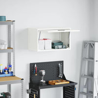 Armadio a muro per garage Bianco 60 x 33 x 35 cm 883281