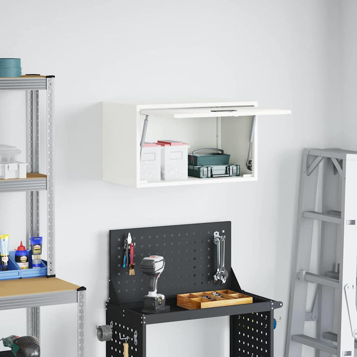 Armadio a muro per garage Bianco 60 x 33 x 35 cm 883281