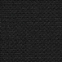 Letto con Testiera Rivestita-Struttura Letto con Testiera Nero 120 x 200 cm Pino massello 496785