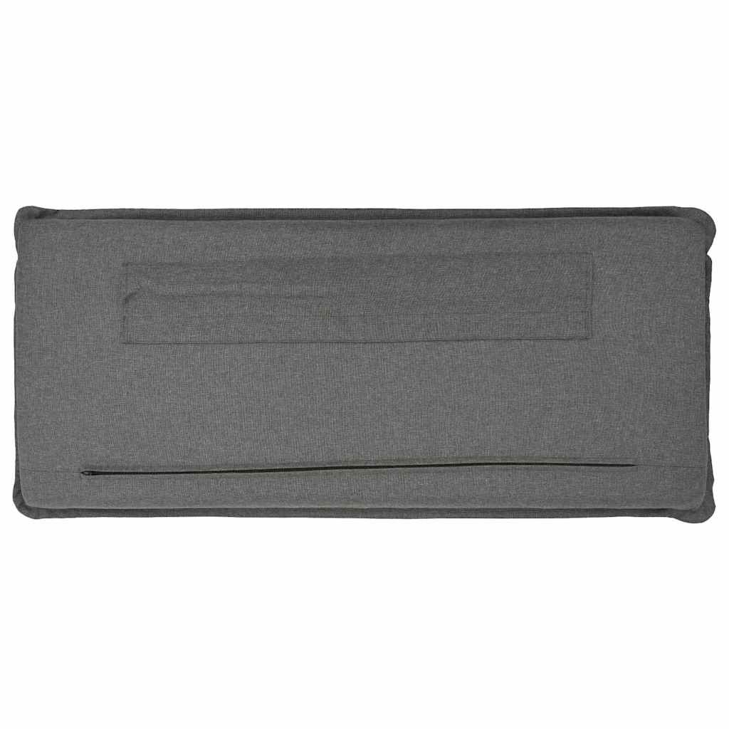 Testiera imbottita con testiera Grigio Naturale e Chiaro 100 cm 880028