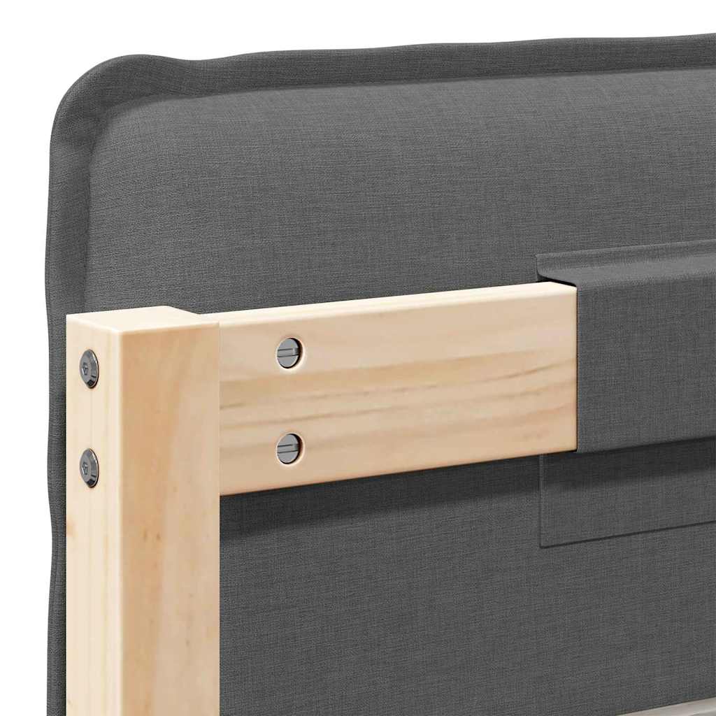 Testiera imbottita con testiera Grigio Naturale e Chiaro 100 cm 880028