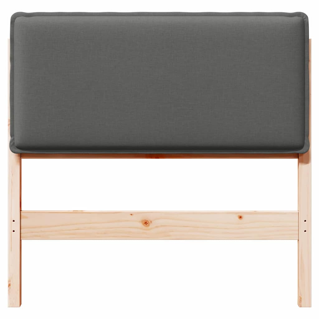 Testiera imbottita con testiera Grigio Naturale e Chiaro 100 cm 880028