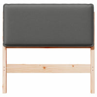 Testiera imbottita con testiera Grigio Naturale e Chiaro 100 cm 880028